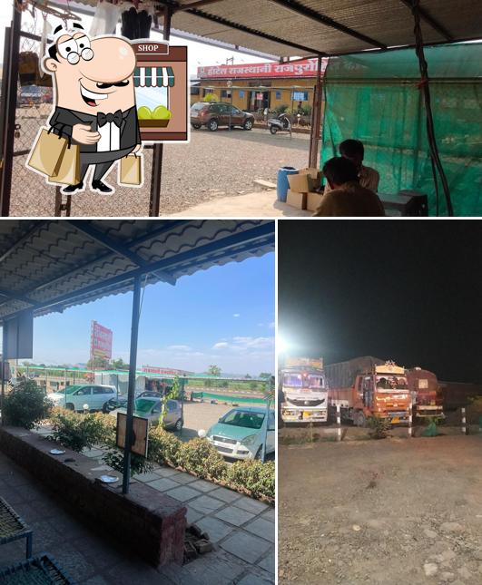 Enjoy the view at the outside area of Rajasthani Rajpurohit Dhaba