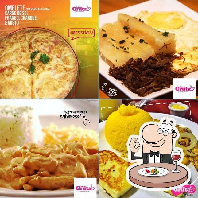 Platos en Café da gruta conveniência