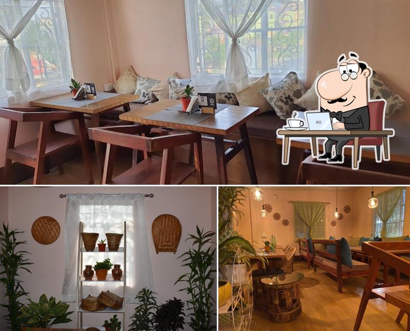 Take a seat at one of the tables at The Guras Kitchen