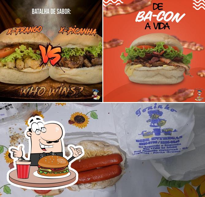 Os hambúrgueres do Toninho Lanches irão saciar diferentes gostos