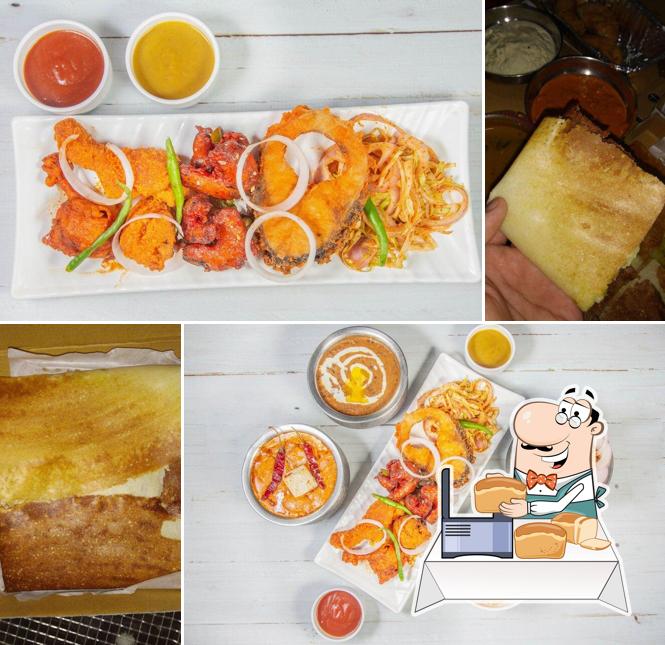 Garlic bread at Aapka Mangal Restaurant