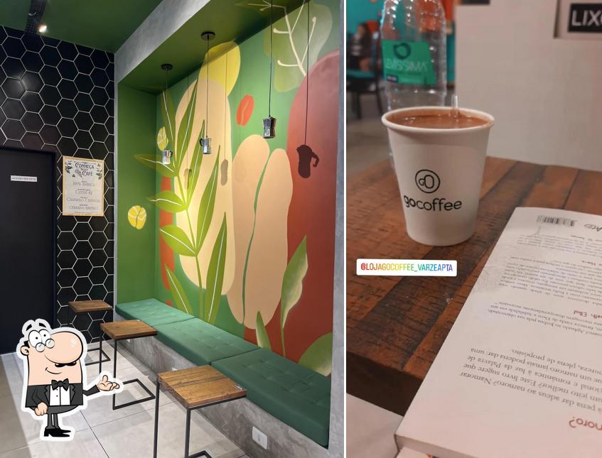 O interior do Go Coffee