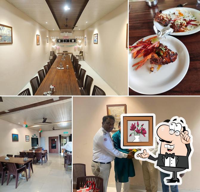 Take a seat at one of the tables at Hotel Shidori