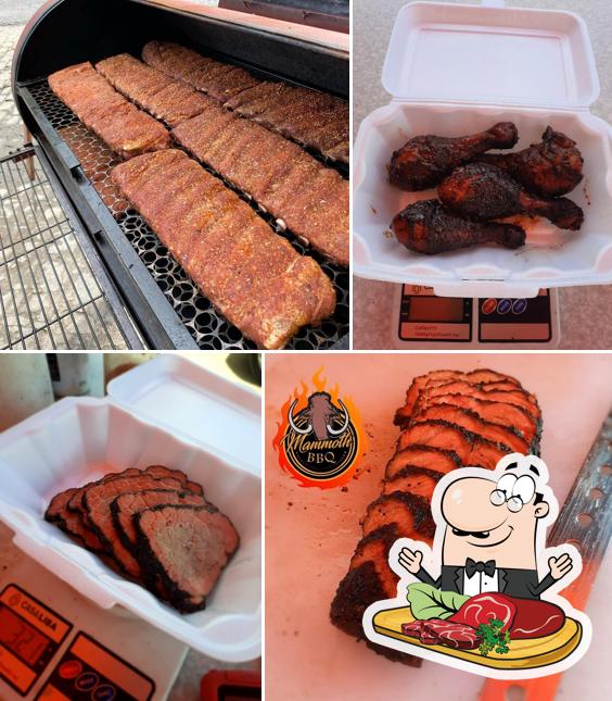 Há uma seleção de refeições para os amantes da carne