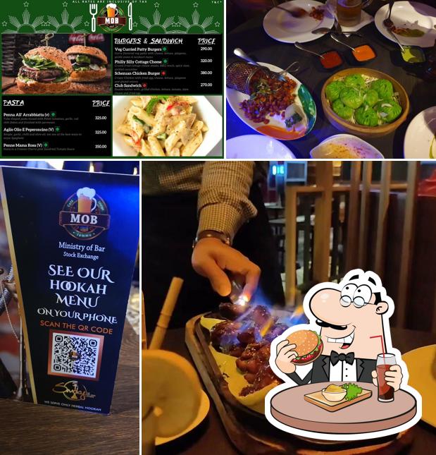 Ministry of Bars (MOB) - Lounge and Bar in Jammu’s burgers will suit different tastes