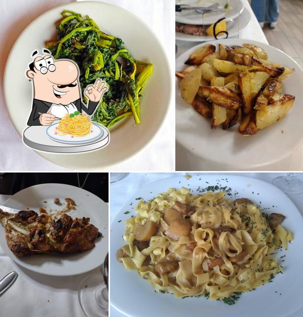 Spaghetti alla carbonara al Albergo Ristorante Fontana di Papa