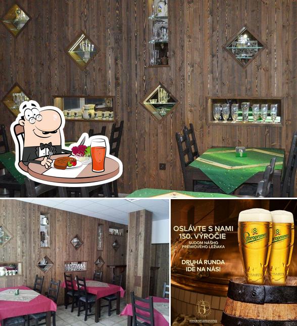 Vérifiez l’image représentant la table à manger et bière concernant Denný bar