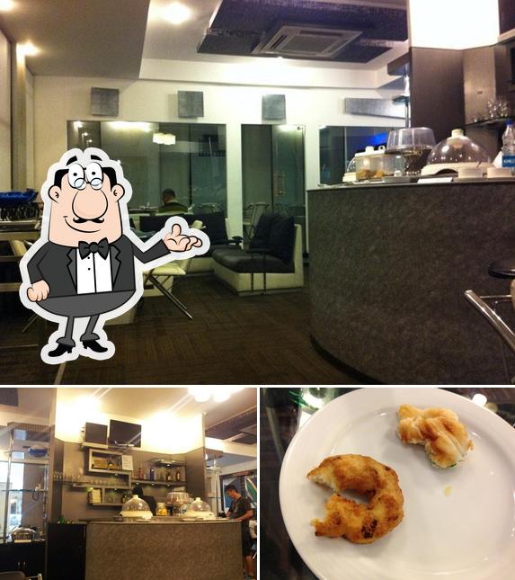 The photo of Le Royal Meridien Lounge’s interior and food