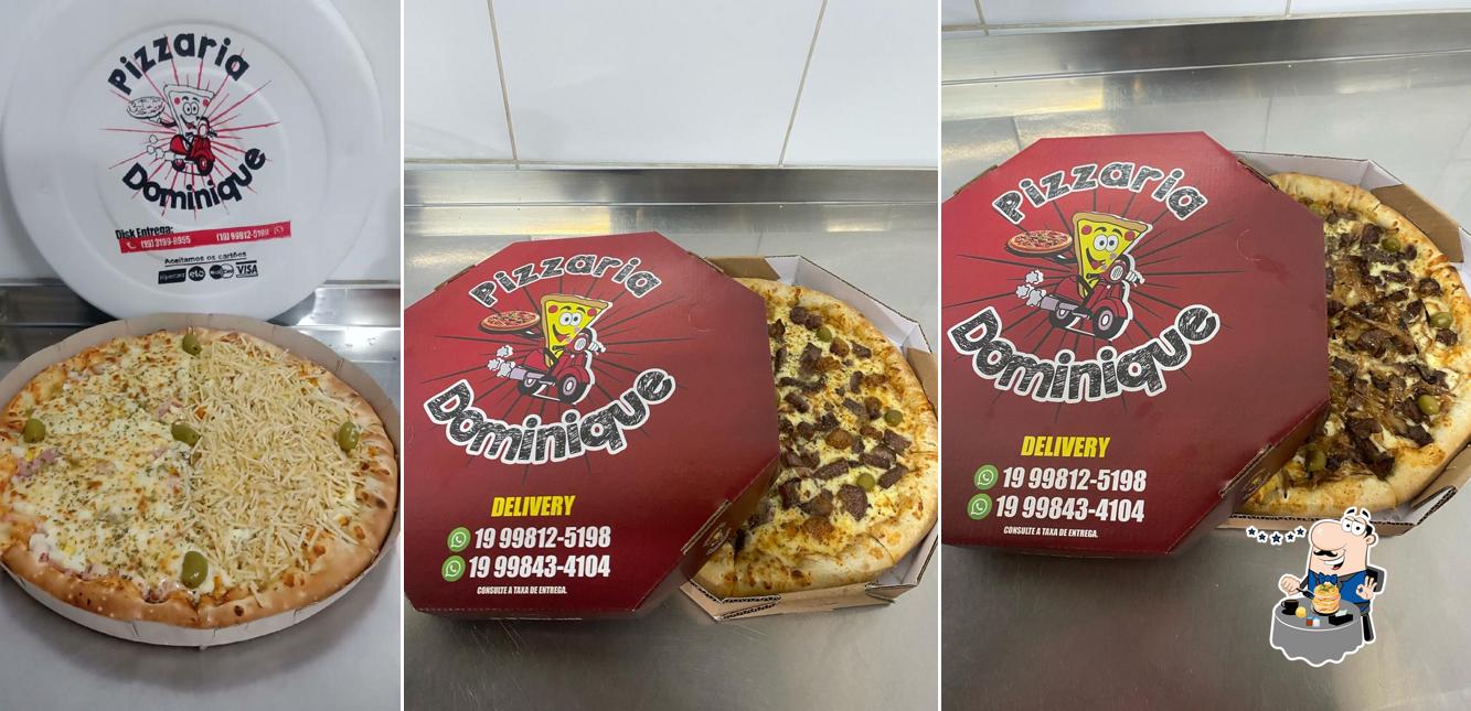Comida em Pizzaria Dominique