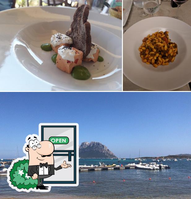 Puoi goderti l'aria fresca da seduto all'esterno di Ristorante Il Portolano