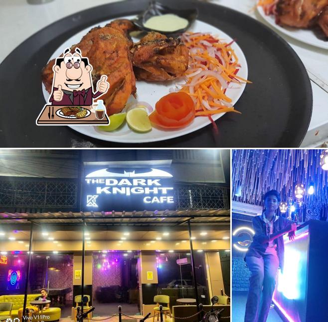 Order meat dishes at The Dark Knight Cafe