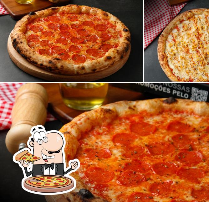 Consiga diversos estilos de pizza