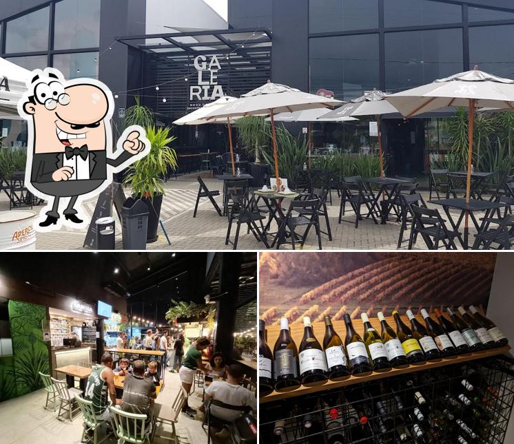 O interior do Galeria NC - Restaurantes