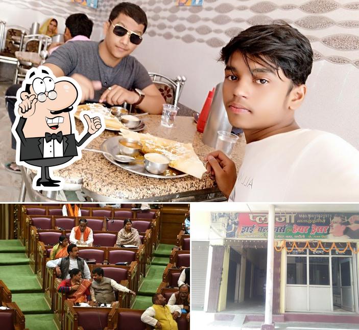 The image of interior and exterior at Aakash Ganga Restaurant And Sweet House