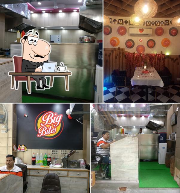 The interior of Big Bites Cafe