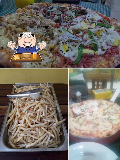 Comida em Restaurante e Pizzaria do Galeto