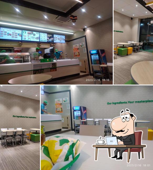 The interior of Subway Marol Naka Andheri