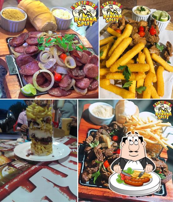 Comida em Bar e Lanchonete Espetinhos Banana Split