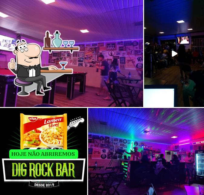 O interior do DIG ROCK BAR