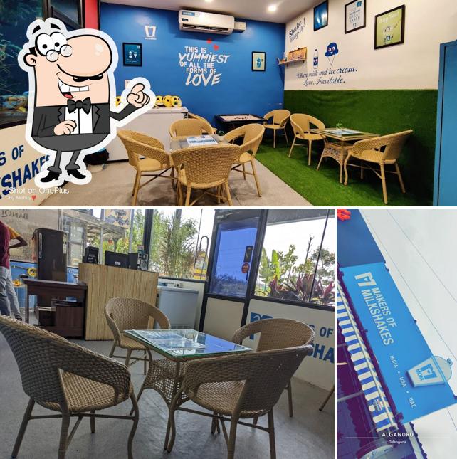 The restaurant's interior and exterior