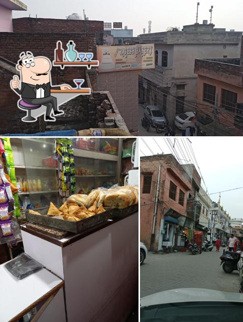 The interior of Rajesh Bakery