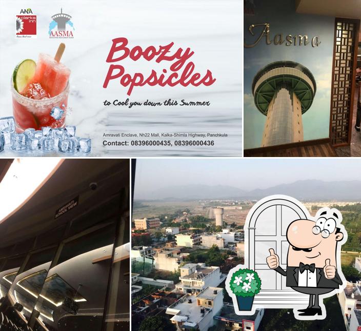 The outside part is an important feature of Aasma Revolving Restaurant