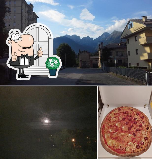 Guarda la immagine che presenta la esterno e pizza di Pizzeria Leone