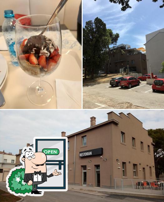 La immagine della esterno e cibo di Studentski restoran