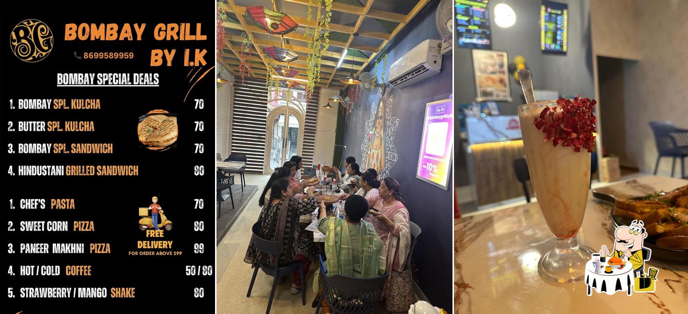 Food at Bombay Grill by IK / Best Fast food/ Best Restaurant / Kulcha / Pizza / Pasta / Grilled sandwich / Crispy chicken