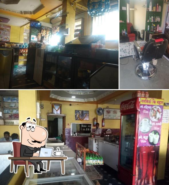 The interior of Hotel Bhagirathi and Restaurants