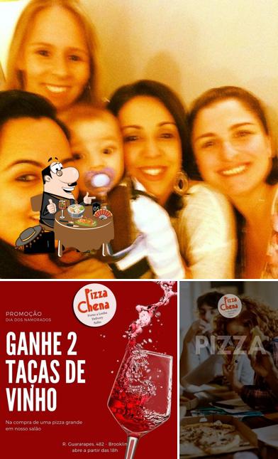 Comida em Pizza Chena