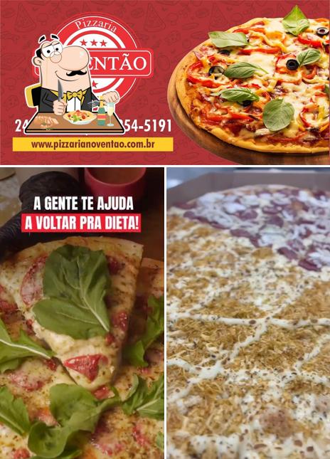Comida em Pizzaria Noventão