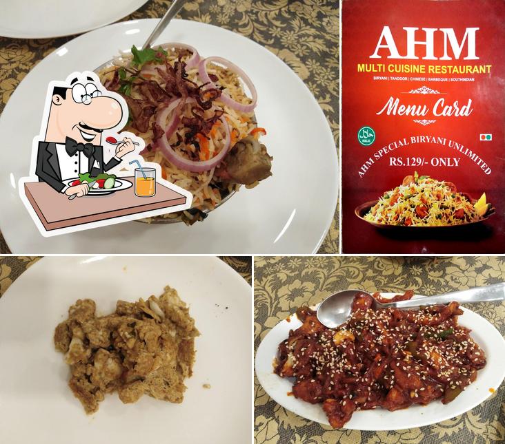 Food at AHM restaurant