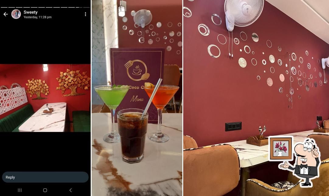 The interior of Cafe Coco cabana