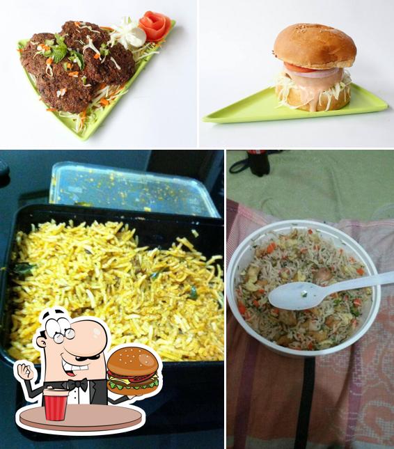 Try out a burger at Pulav House