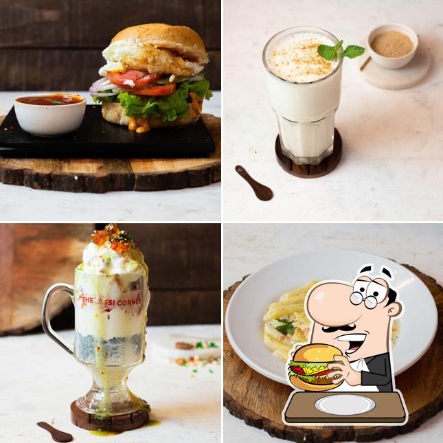 Hamburger at The Lassi Corner
