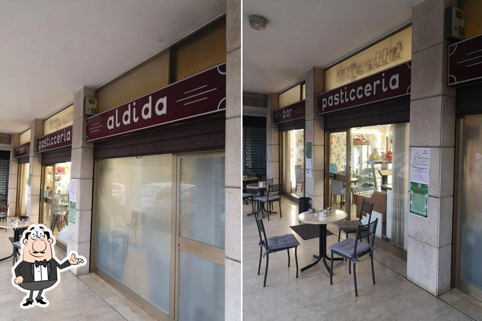 Gli interni di Pasticceria Aldida