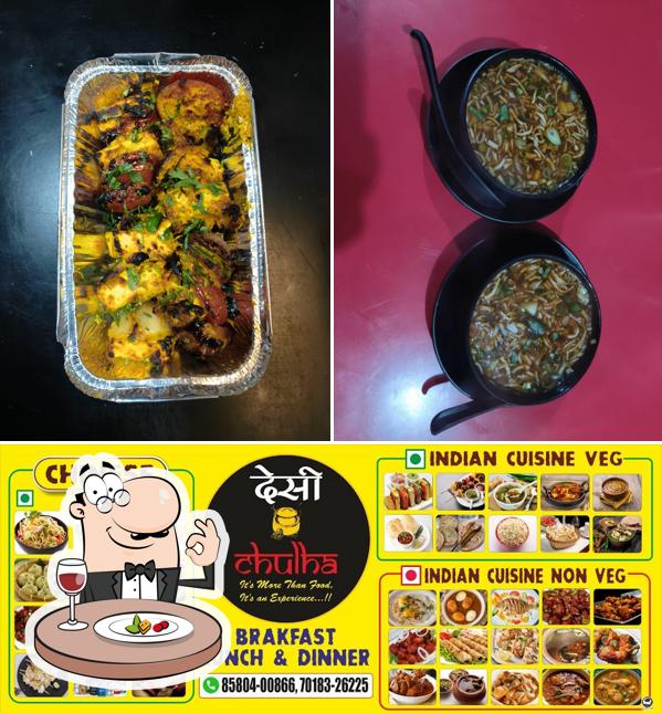 Food at Desi Chulha Restaurant Una HP