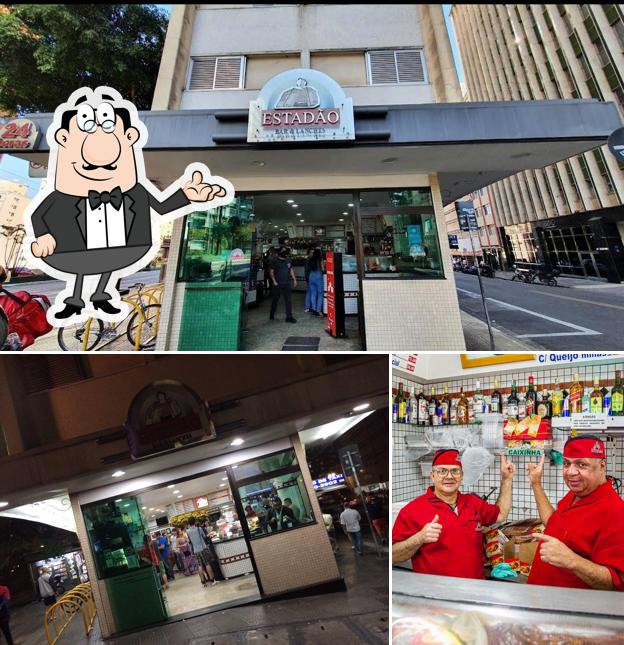 O interior do Bar e Lanches Estadão