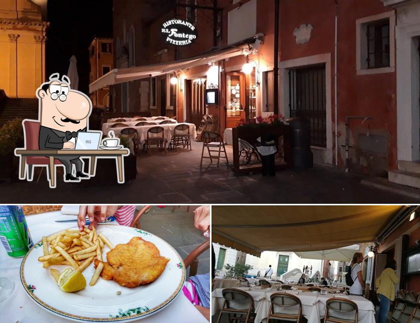 La foto di interni e fregio da Ristorante Pizzeria El Fontego