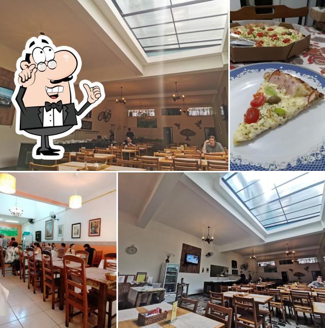 O interior do Restaurante e Pizzaria Ora Pro Nobis