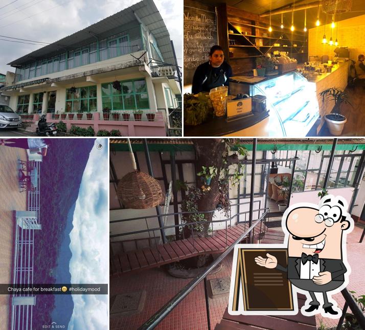 The outside part is an important feature of Chhaya Cafe