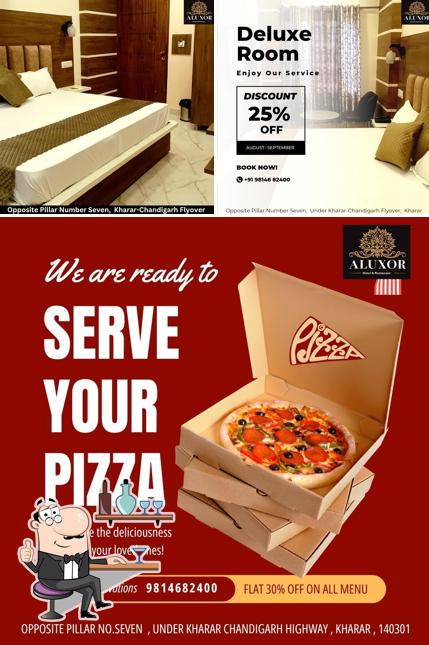 The interior of Aluxor Hotel & Restaurant