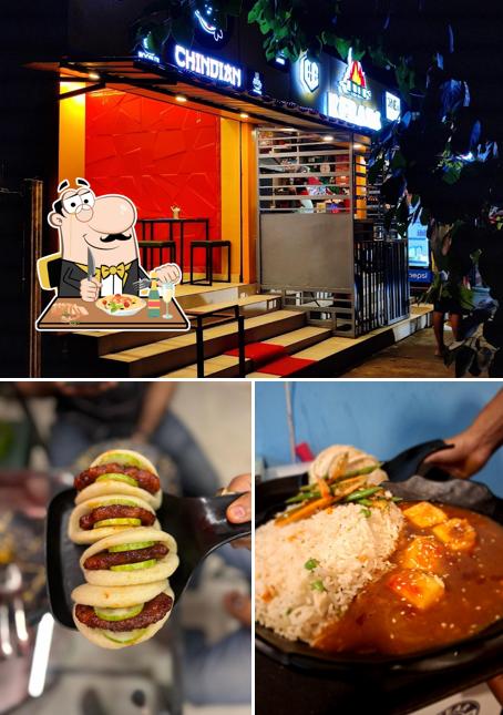 This is the picture displaying food and interior at Chindian