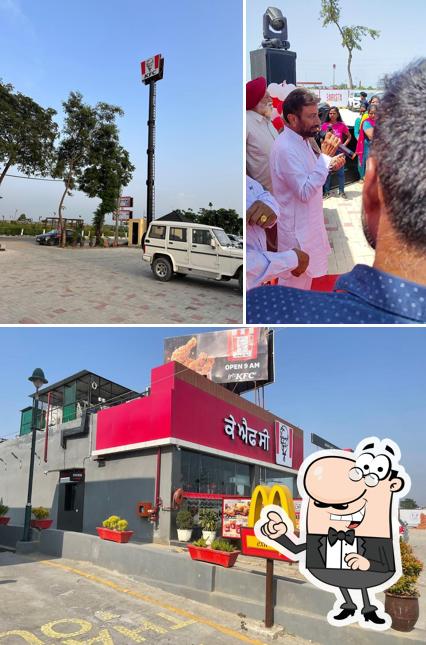 The exterior of KFC