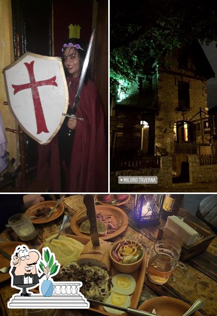 Entre diferentes coisas, exterior e comida podem ser encontrados a Milord Taverna