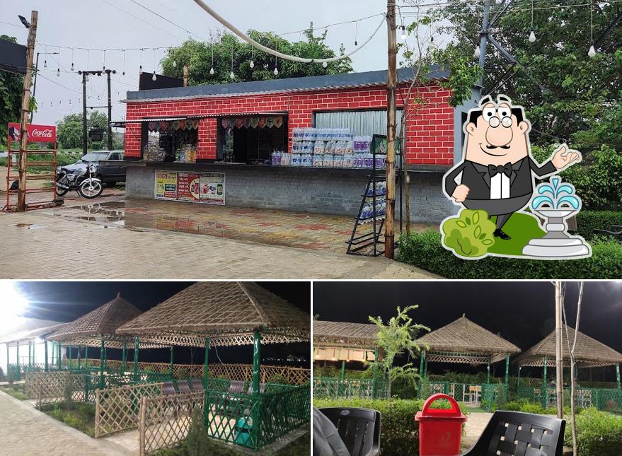 You can get some fresh air at the outside area of अतिथि ढाबा