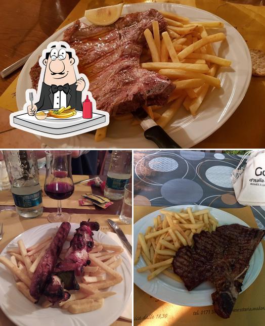 Assaggia le patatine fritte a Madonna Dei Boschi