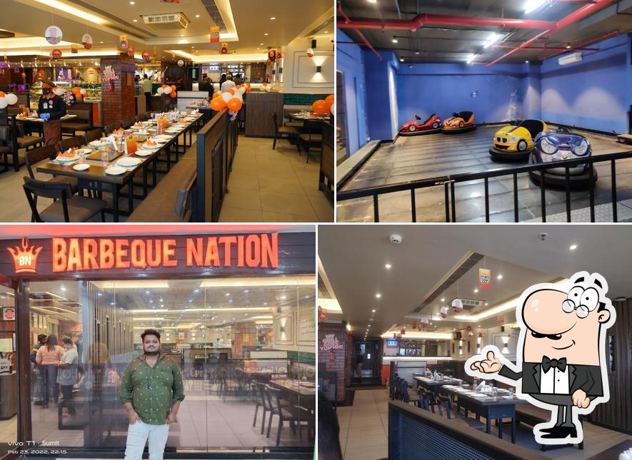 The interior of Barbeque Nation - Patrapada