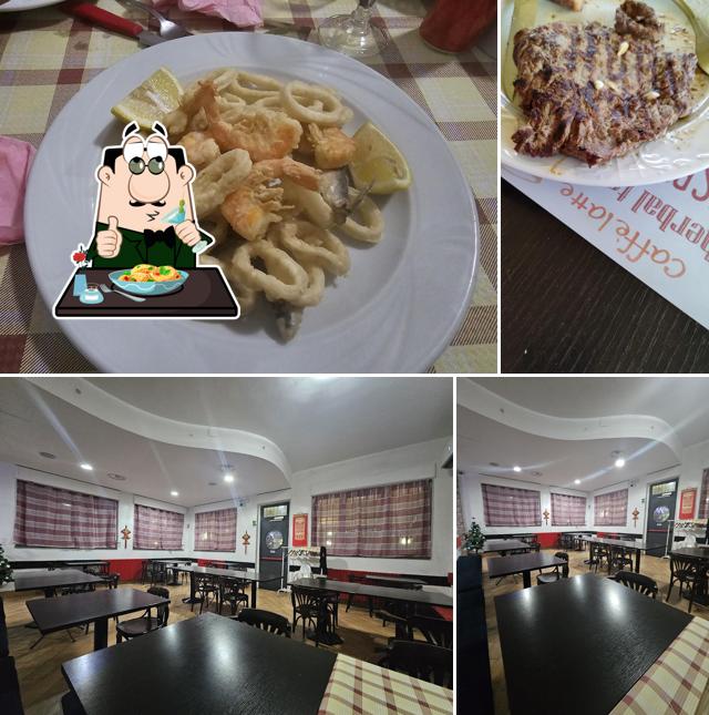 Tra le varie cose da Jin Ou ristorante si possono trovare la cibo e interni